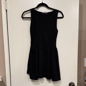 Lush Black Sleeveless Mini Dress